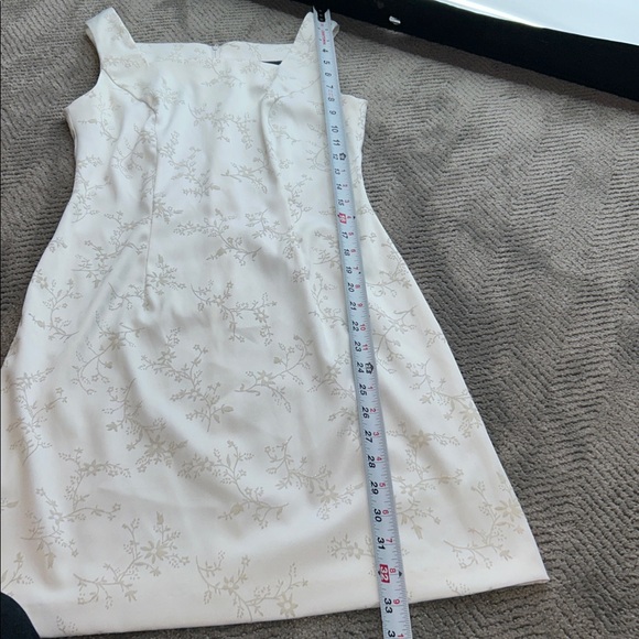 Jodi Kristopher Vintage Ivory Floral Cocktail Mini Dress Size 3/4 XS - Picture 10 of 12